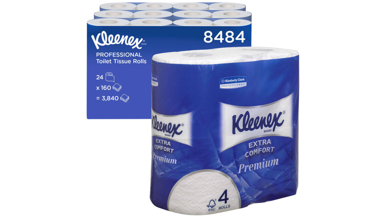 Toiletpapier Kleenex 4-laags 160 vel wit 8484