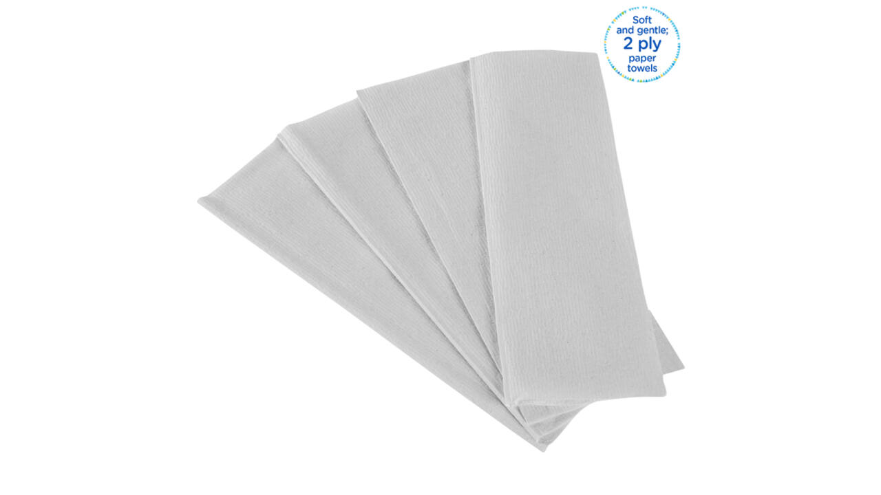 Handdoek Kleenex Ultra i-vouw 2-laags 215x318mm 15x124 vel wit 6778