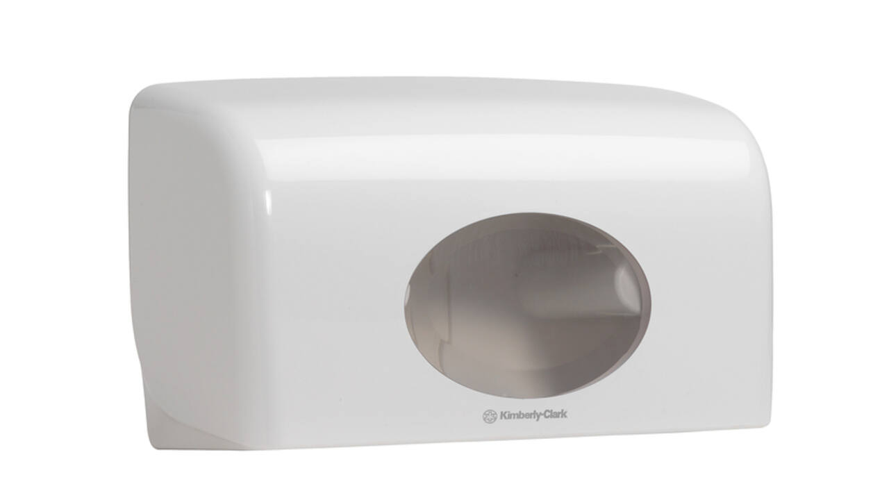 Toiletpapierdispenser Kimberly Clark Aquarius duo wit 6992