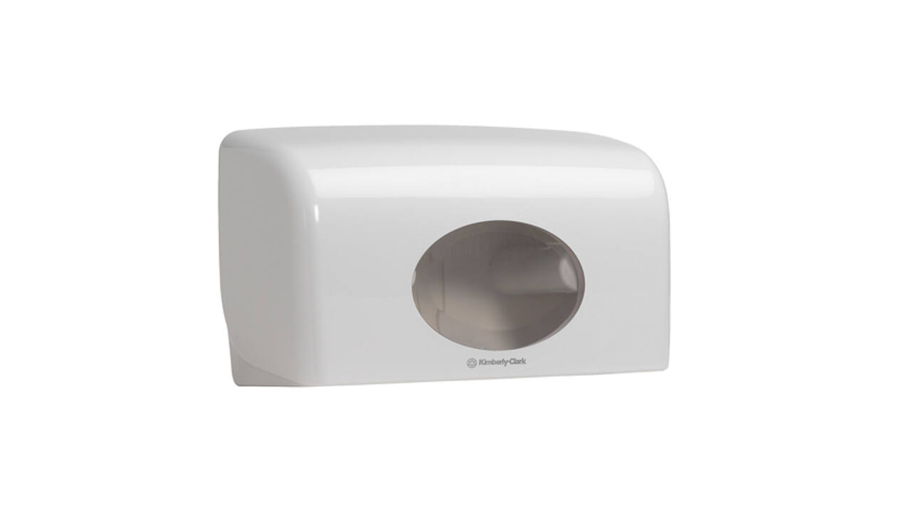 Toiletpapierdispenser Kimberly Clark Aquarius duo wit 6992