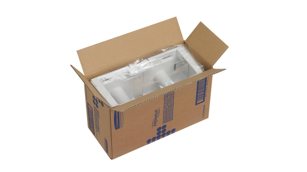Toiletpapierdispenser Kimberly Clark Aquarius duo wit 6992