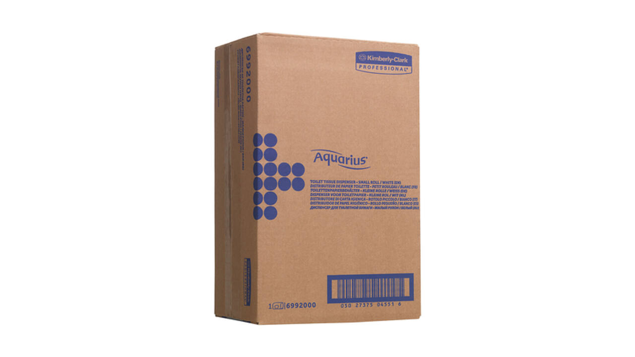 Toiletpapierdispenser Kimberly Clark Aquarius duo wit 6992