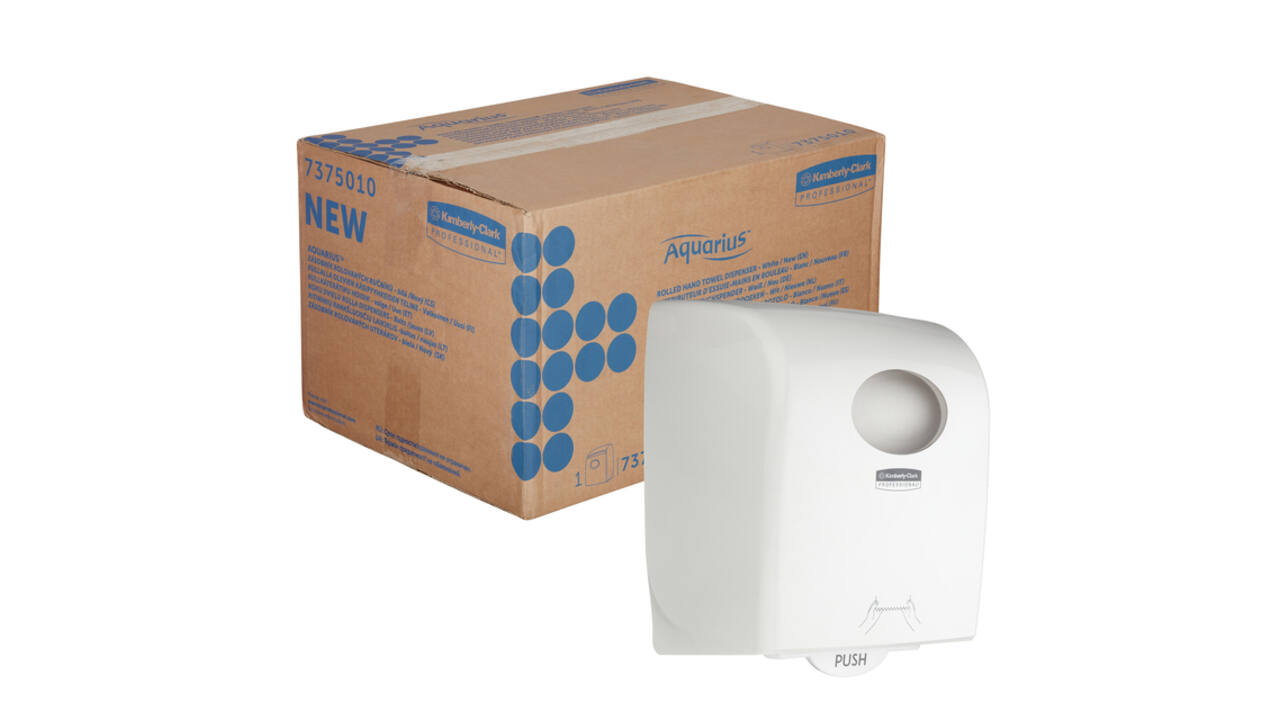 Handdoekroldispenser Kimberly Clark Aquarius wit 7375