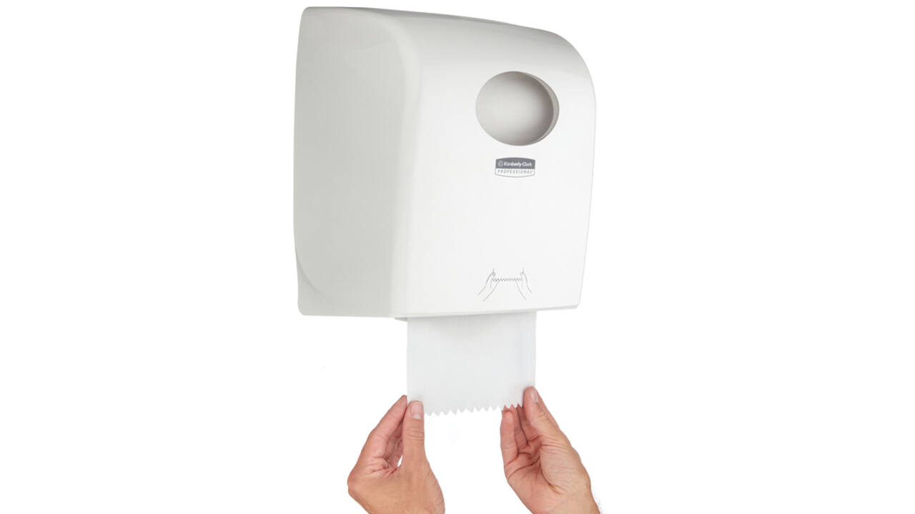 Handdoekroldispenser Kimberly Clark Aquarius wit 7375