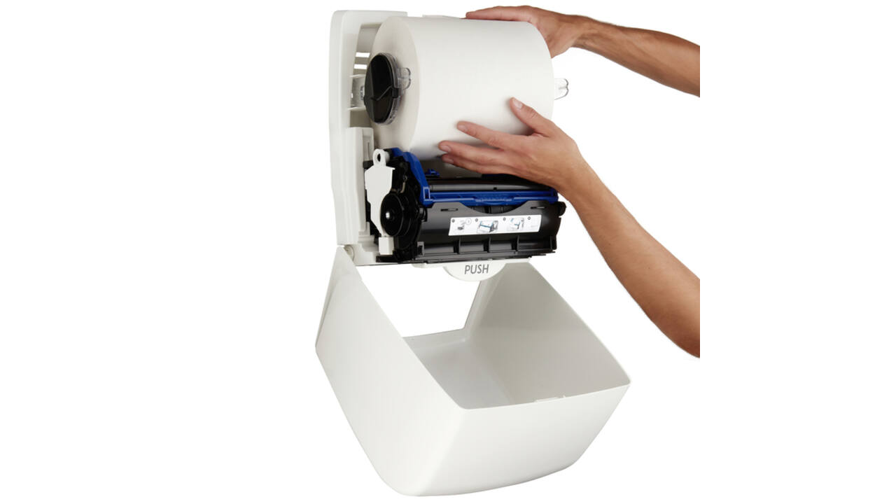 Handdoekroldispenser Kimberly Clark Aquarius wit 7375