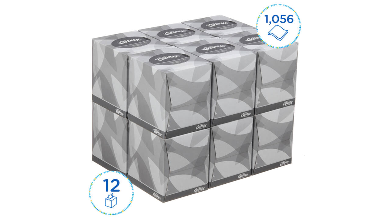 Facial tissues Kleenex kubus 2-laags 88 vel wit 8834