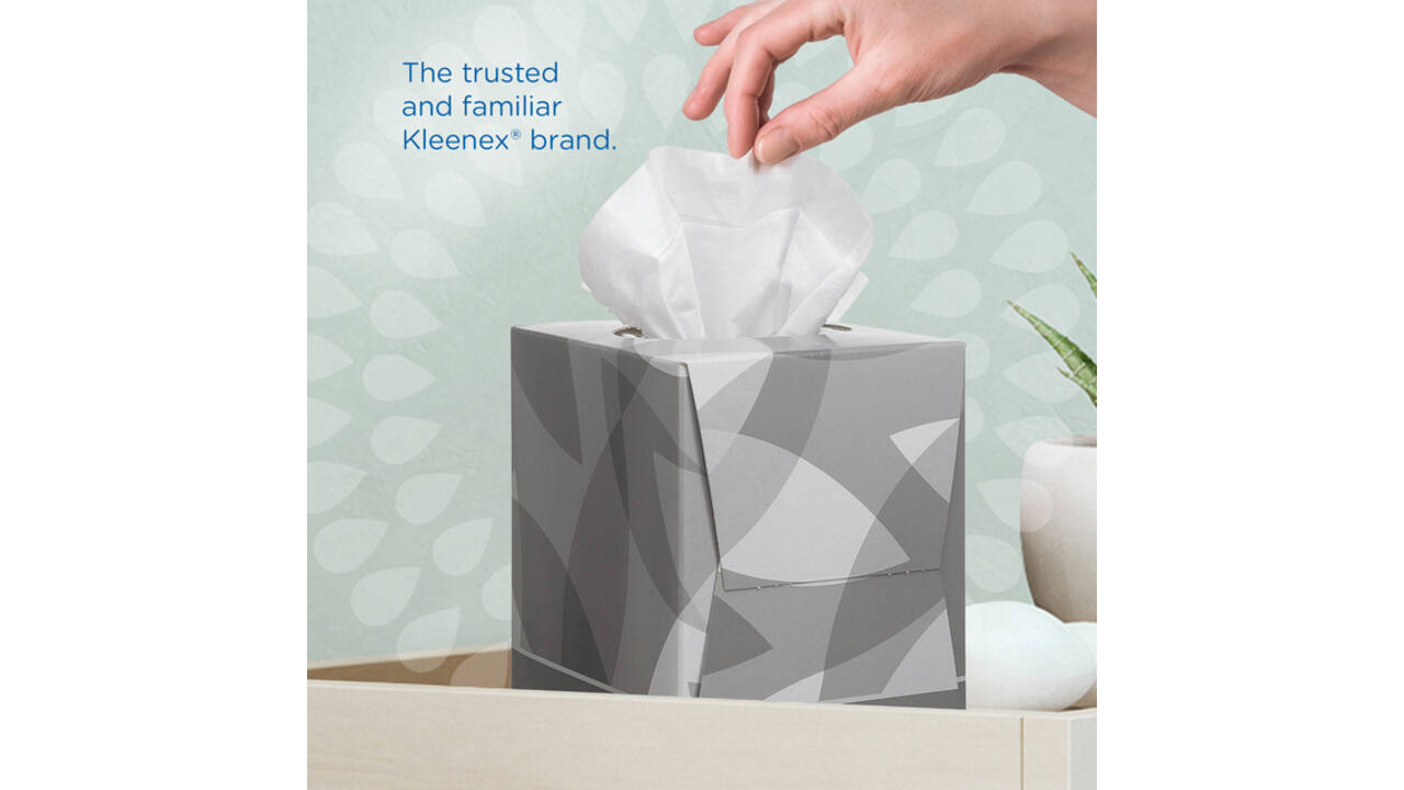 Facial tissues Kleenex kubus 2-laags 88 vel wit 8834