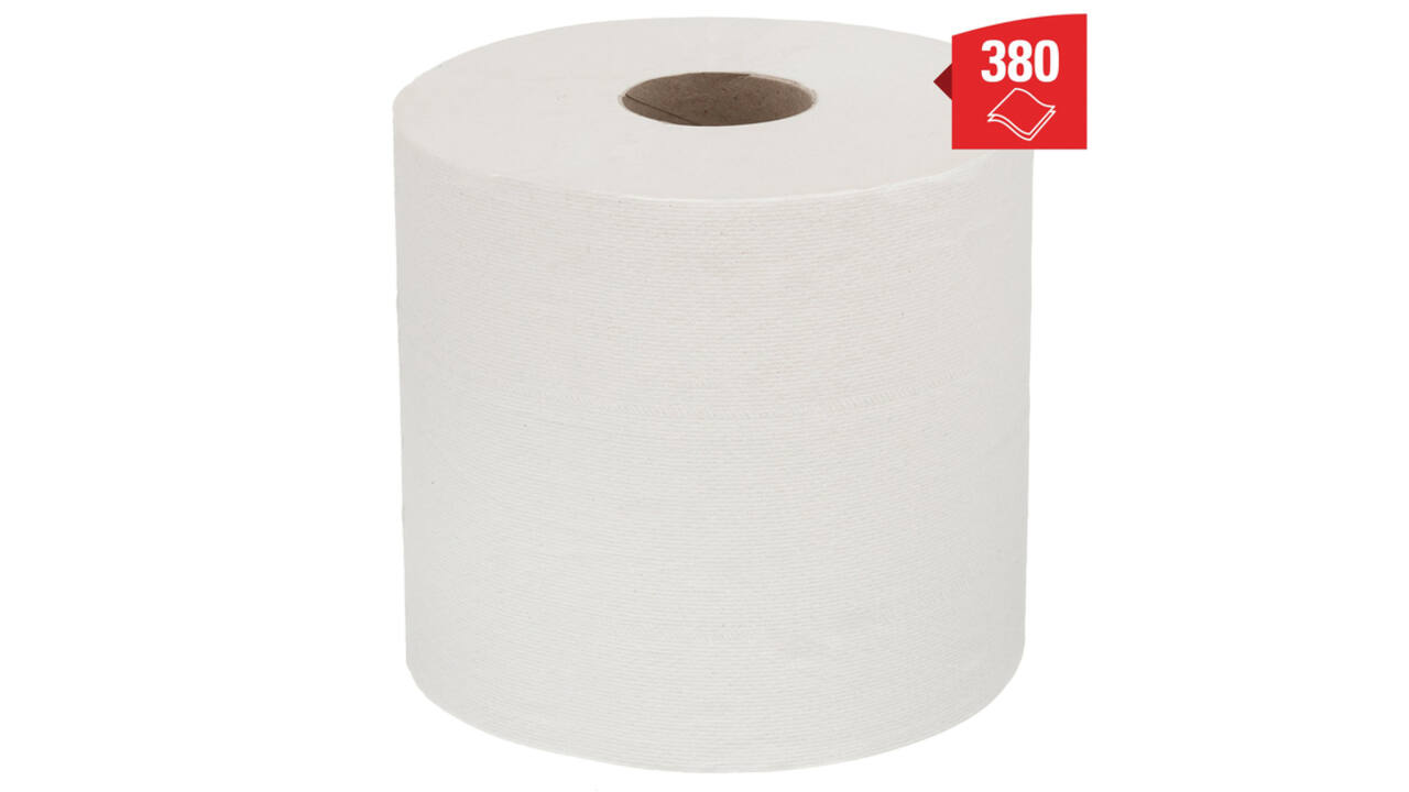 Poetspapier WypAll L20 GeneralClean 2-laags 380 vel wit 7303