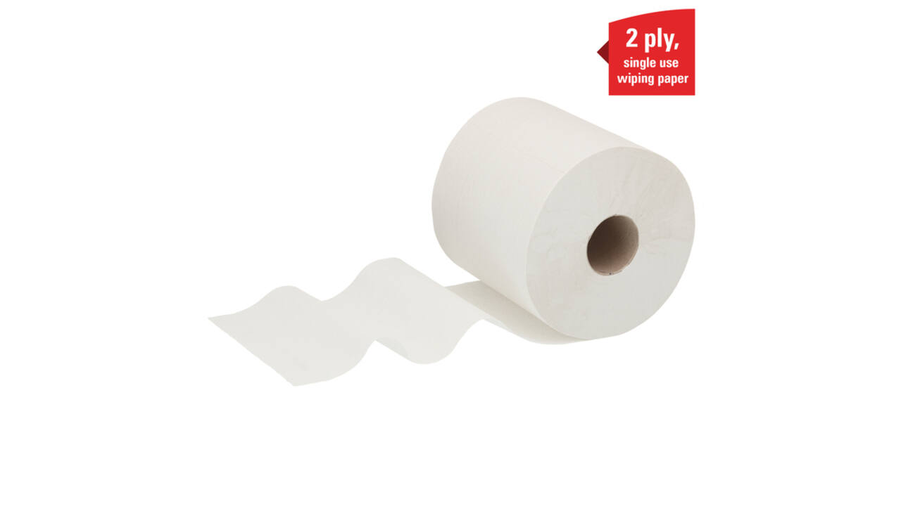 Poetspapier WypAll L20 GeneralClean 2-laags 380 vel wit 7303