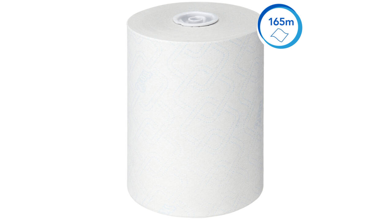 Handdoekrol Scott Control Slimroll 1-laags 165m wit 6623