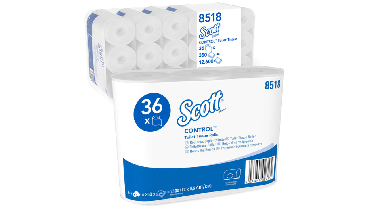 Toiletpapier Scott Control 3-laags 350 vel wit 8518