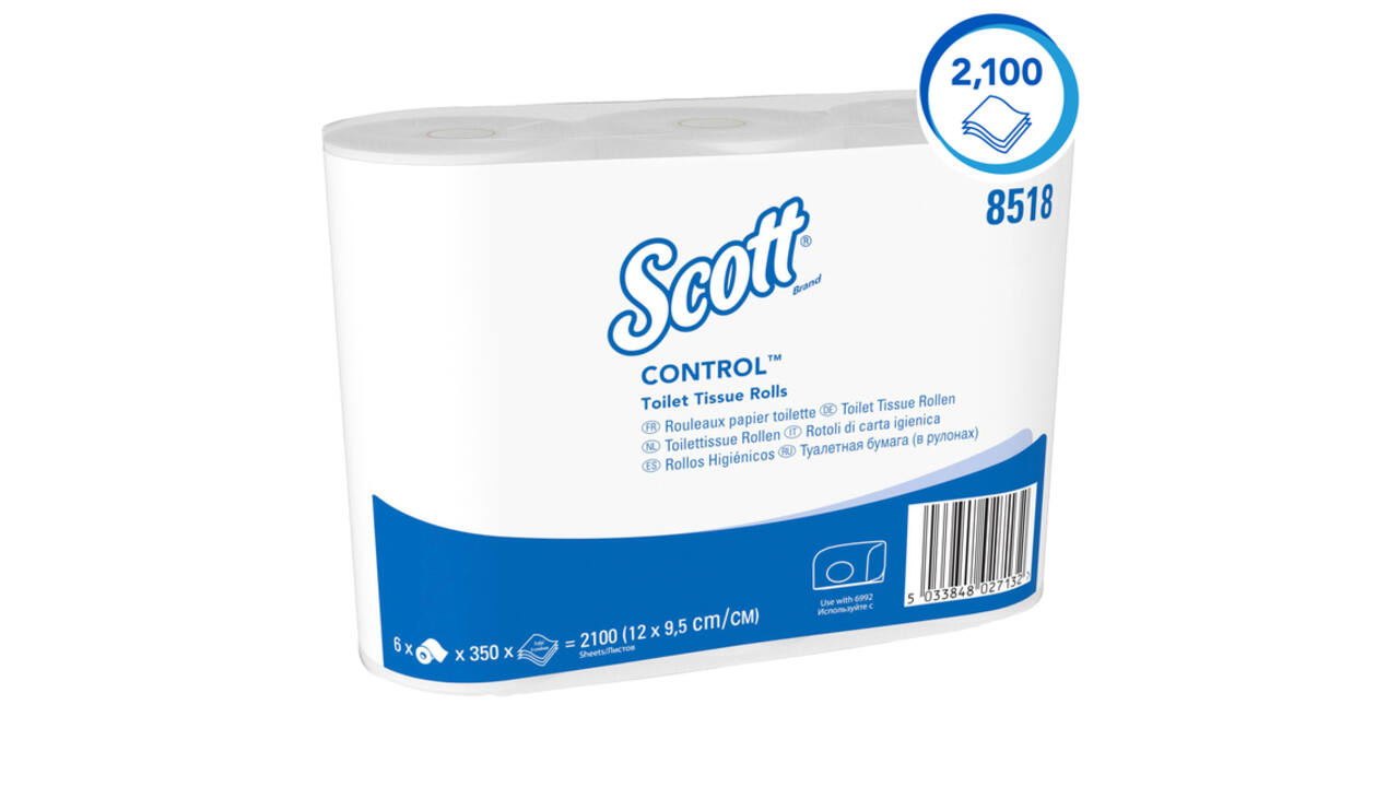 Toiletpapier Scott Control 3-laags 350 vel wit 8518