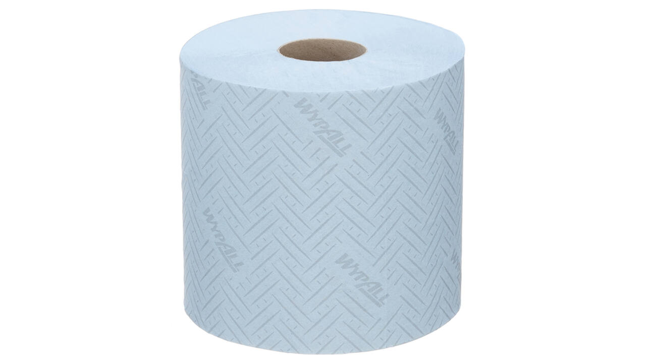 Poetspapier WypAll L10 GeneralClean 1-laags 800 vel blauw 7255