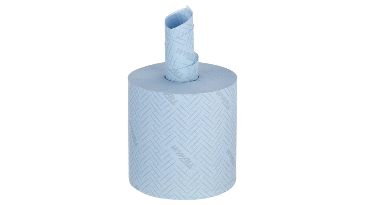 Poetspapier WypAll L10 GeneralClean 1-laags 800 vel blauw 7255