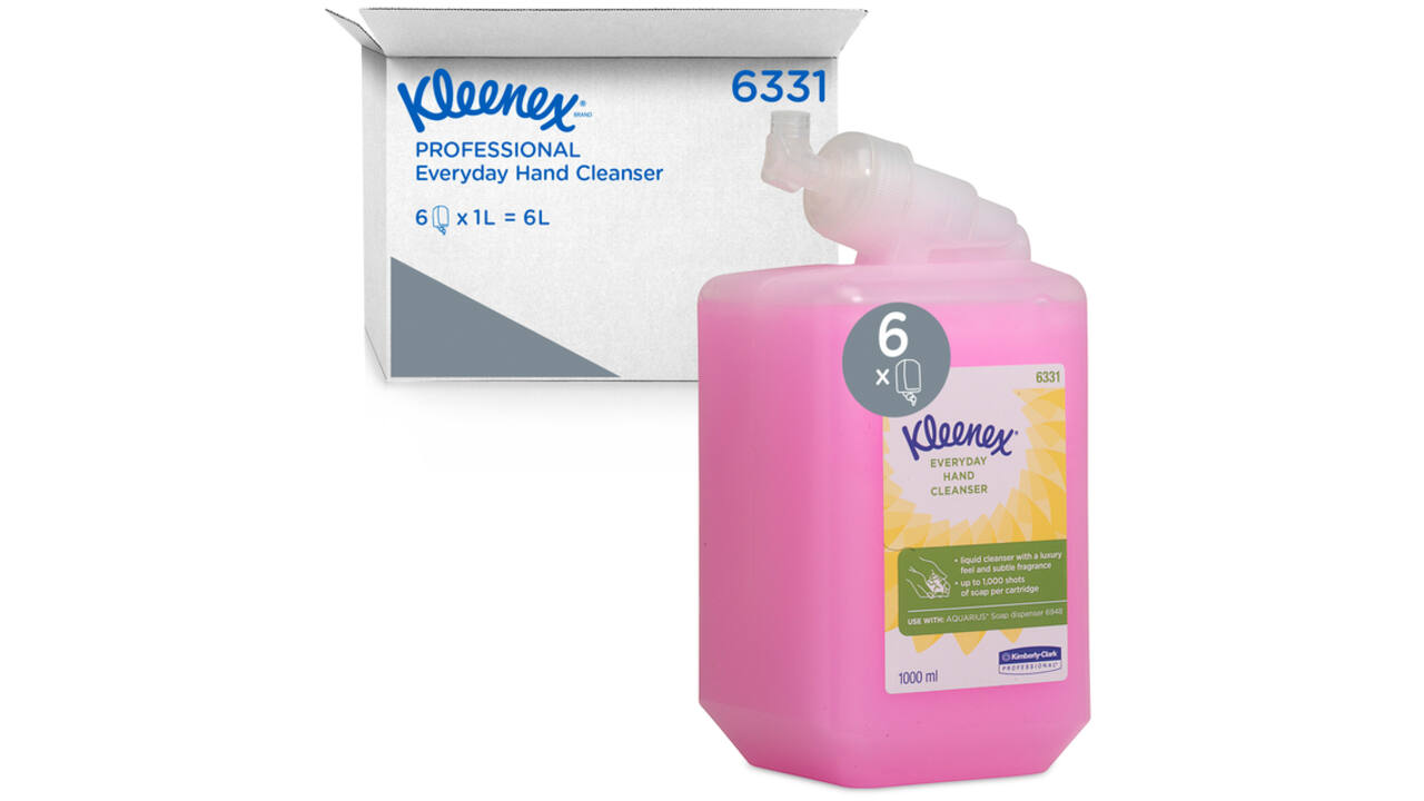 Handzeep Kleenex vloeibaar roze 1000ml 6331