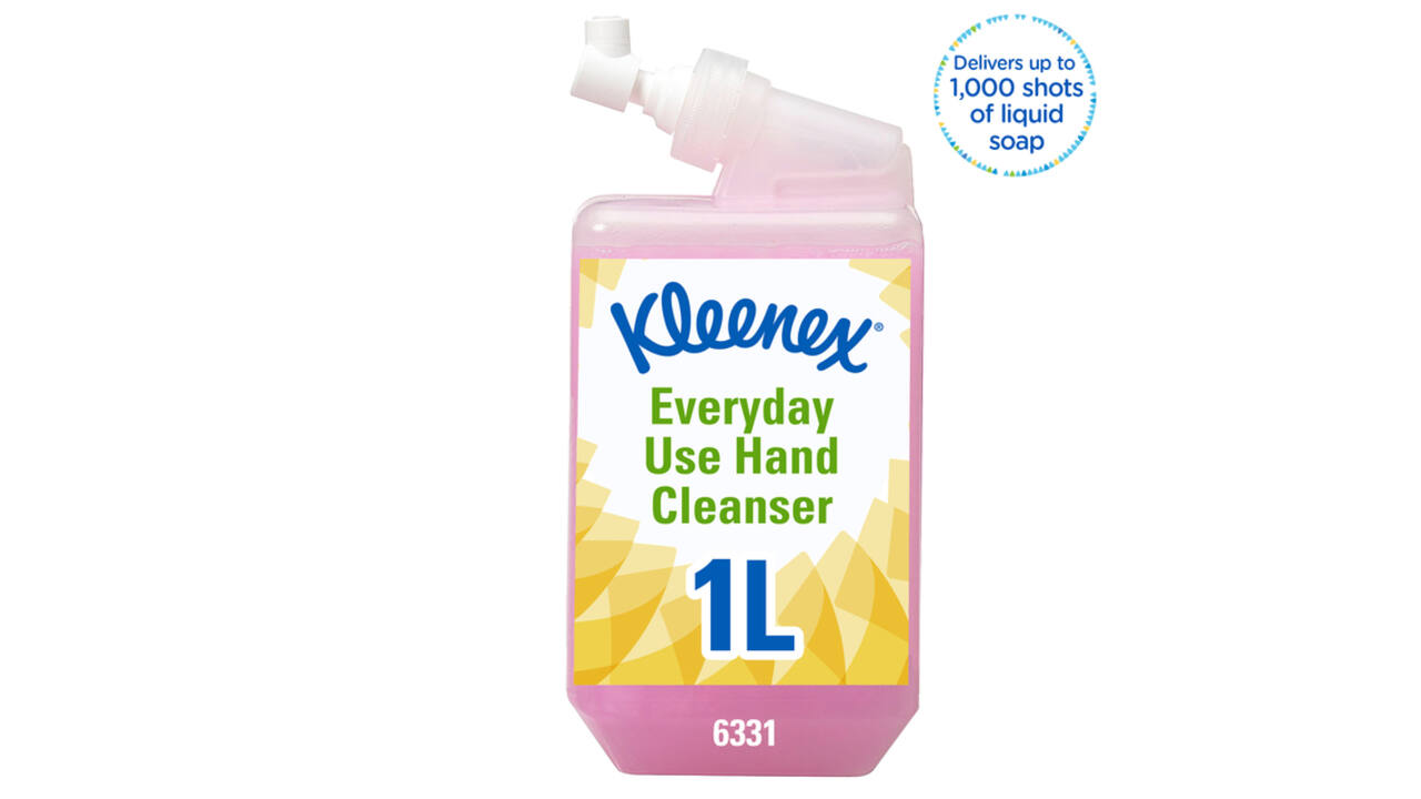 Handzeep Kleenex vloeibaar roze 1000ml 6331