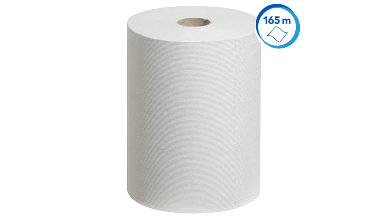 Handdoekrol Scott Control Slimroll 1-laags 165m wit 6657