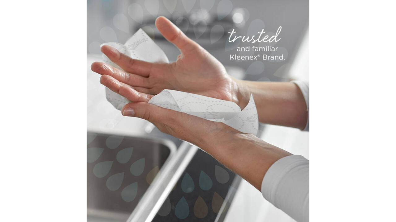 Handdoek Kleenex Ultra i-vouw 3-laags 215x318mm 15x96 vel wit 6710