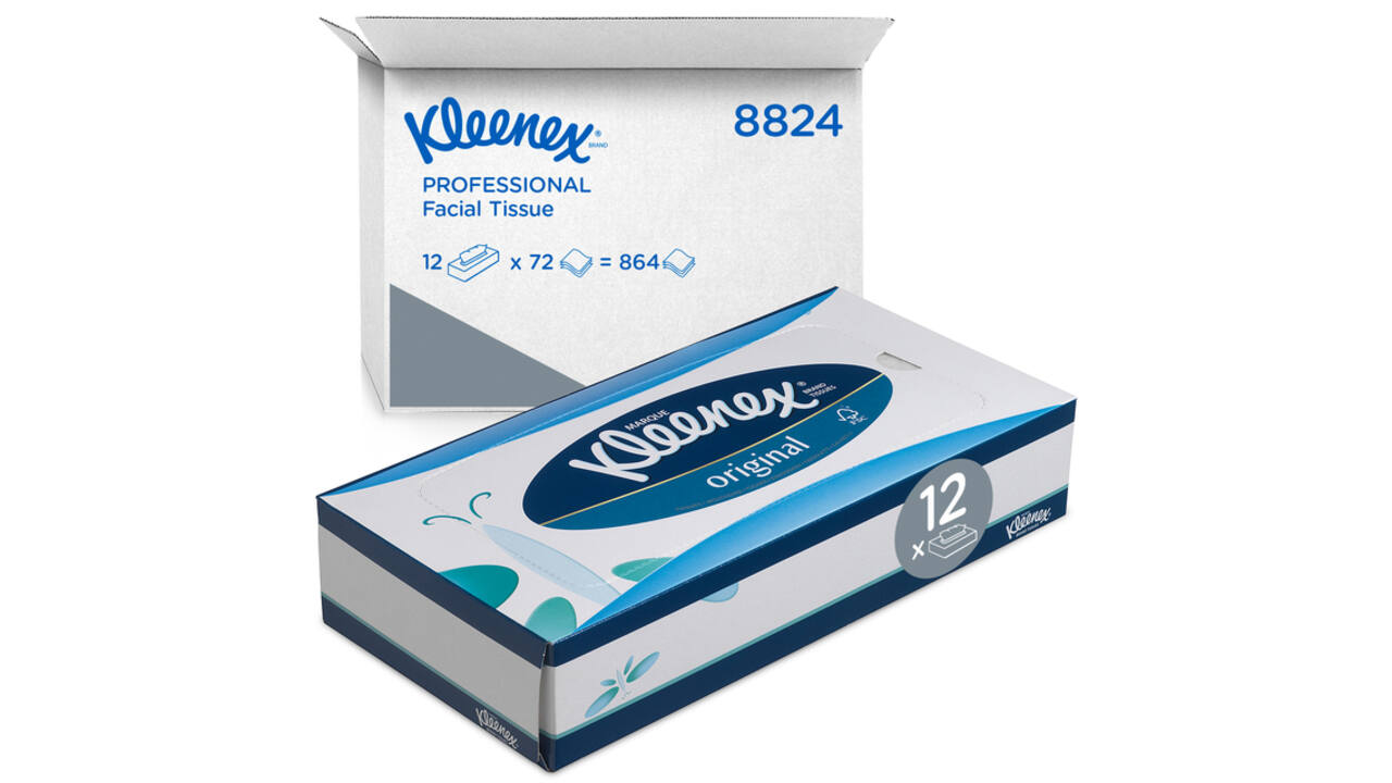 Facial tissues Kleenex 3-laags 72 vel wit 8824