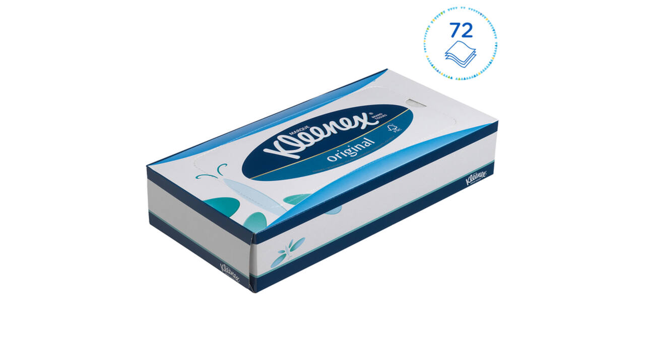 Facial tissues Kleenex 3-laags 72 vel wit 8824