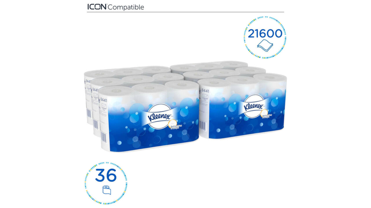 Toiletpapier Kleenex 2-laags 600 vel wit 8441