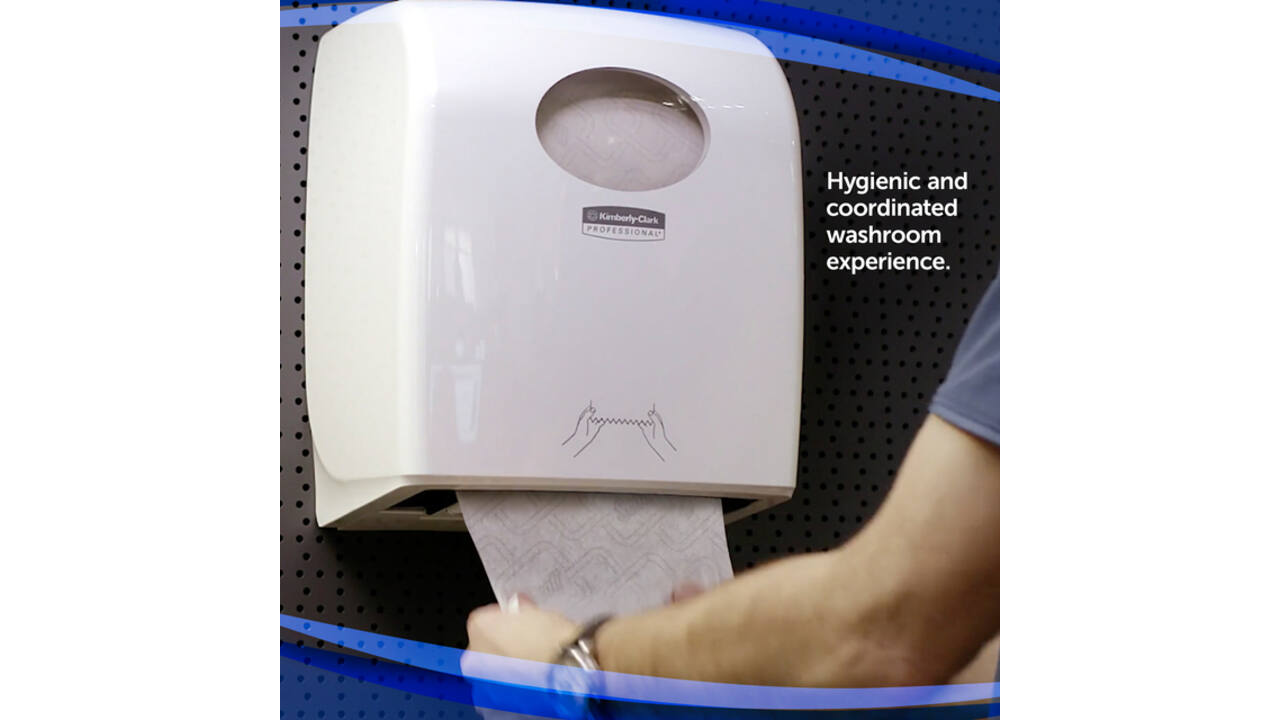 Handdoekroldispenser Kimberly Clark Aquarius Slimroll wit 7955