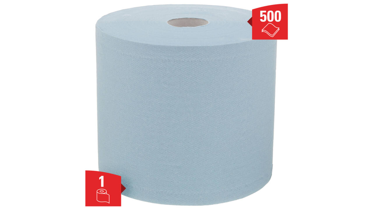 Poetspapier WypAll L20 GeneralClean 2-laags 500 vel blauw 7300