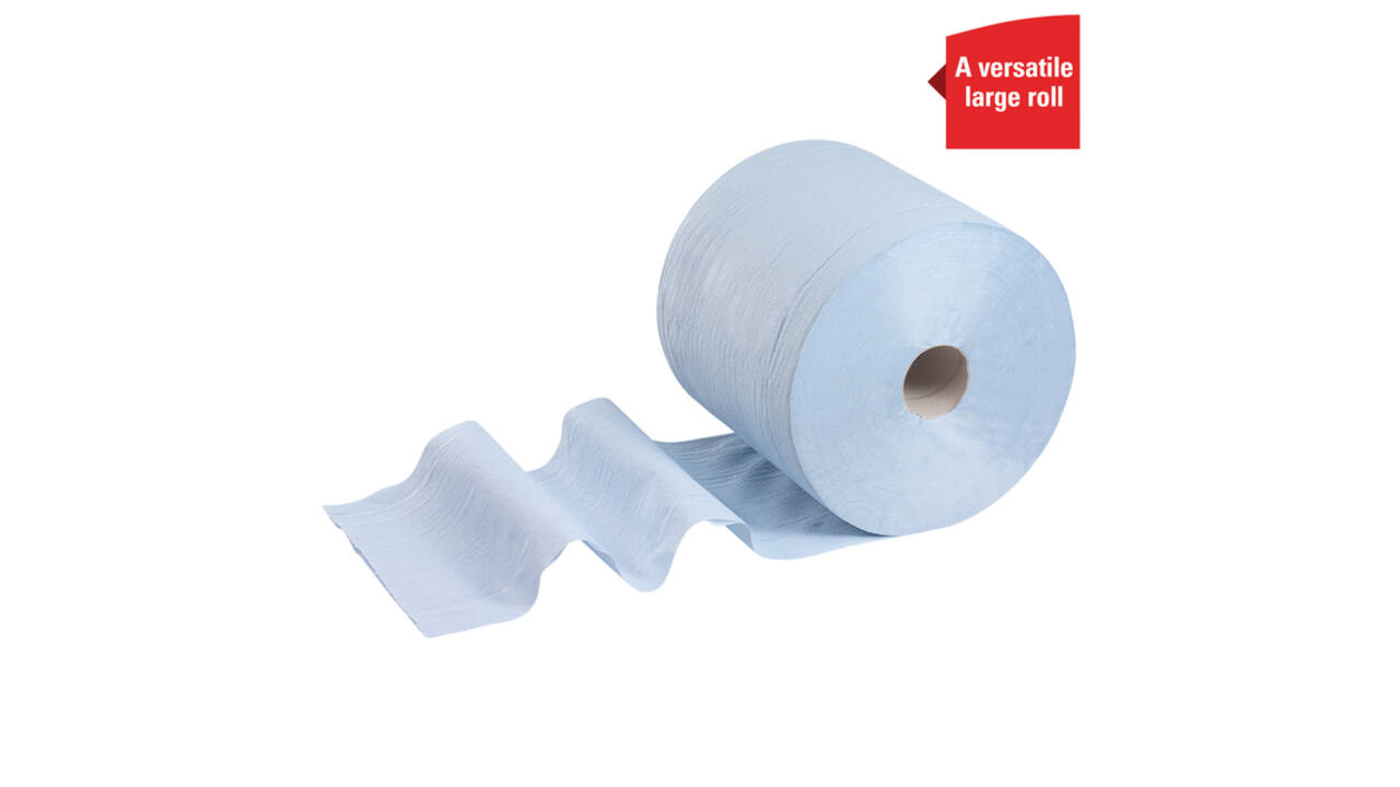 Poetspapier WypAll L20 GeneralClean 2-laags 500 vel blauw 7300