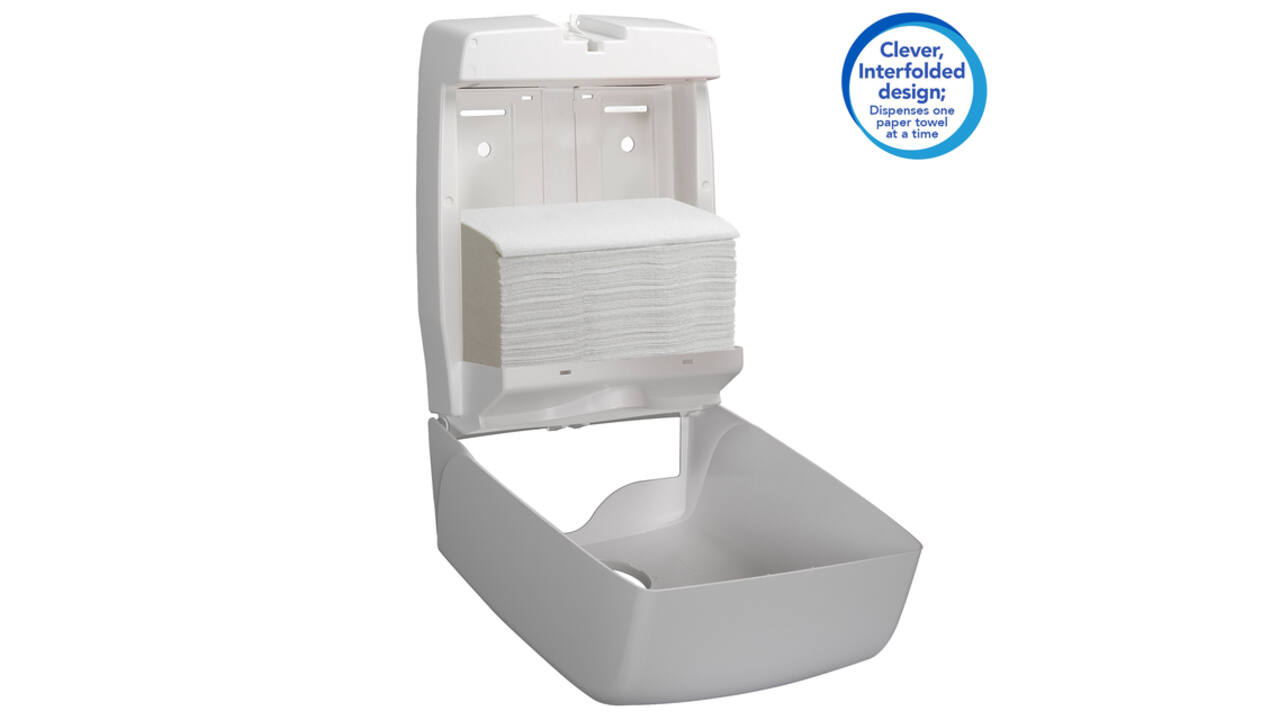 Handdoek Scott Control i-vouw 1-laags 215x315mm 15x212 vel wit 6663