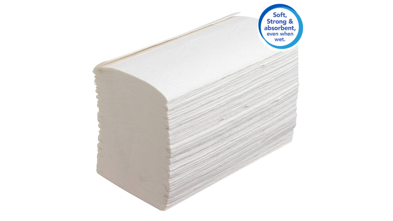 Handdoek Scott Control i-vouw 1-laags 200x210mm 15x304 vel wit 6689