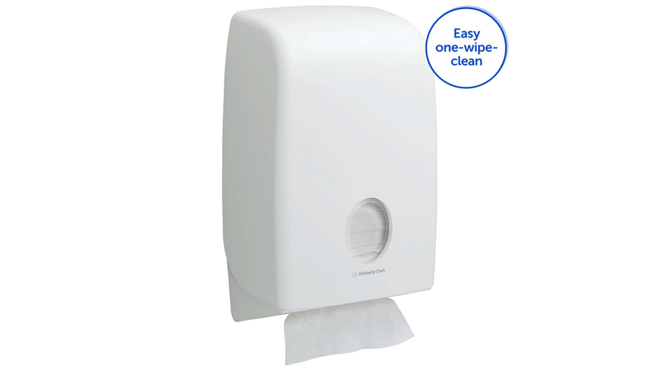 Handdoekdispenser Kimberly Clark Aquarius i-vouw wit 6945