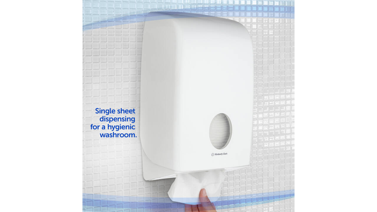 Handdoekdispenser Kimberly Clark Aquarius i-vouw wit 6945