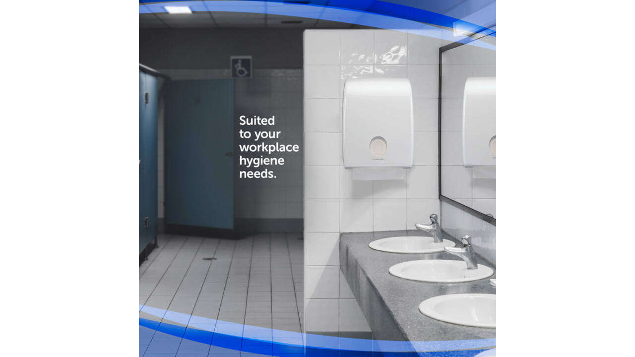 Handdoekdispenser Kimberly Clark Aquarius i-vouw wit 6945
