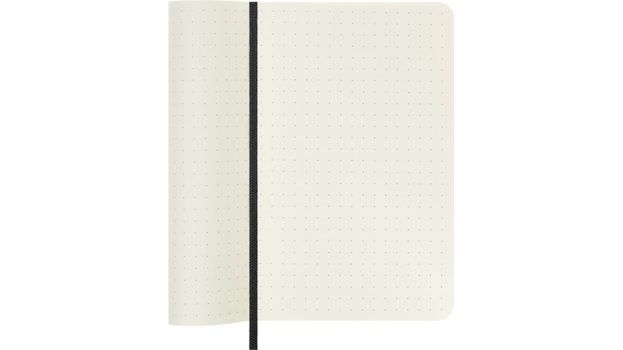 Notitieboek Moleskine pocket 90x140mm dots soft cover zwart