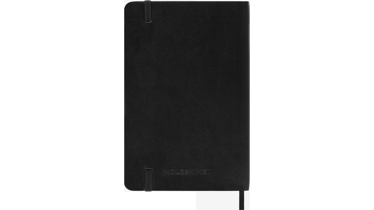 Notitieboek Moleskine pocket 90x140mm dots soft cover zwart