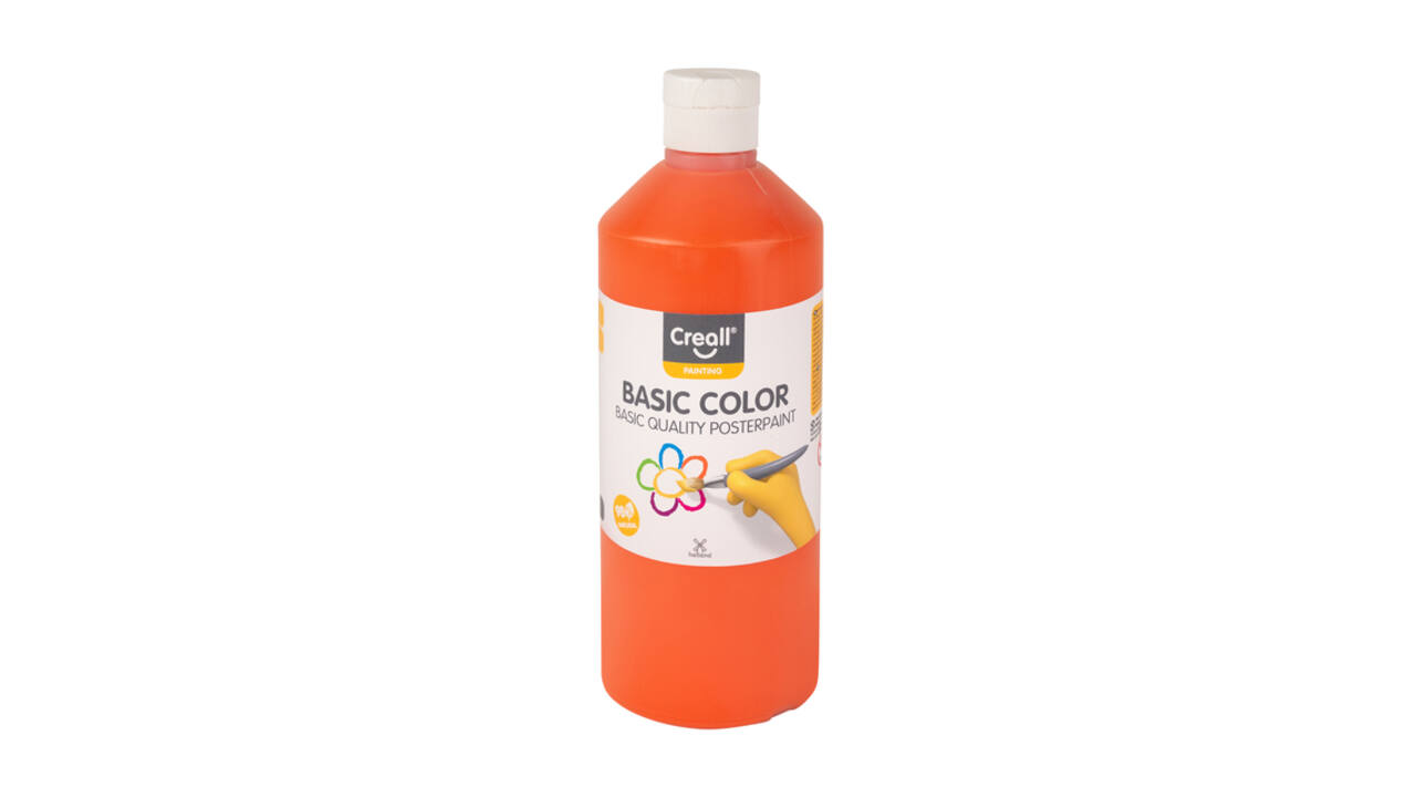 Plakkaatverf Creall basic oranje 500ml
