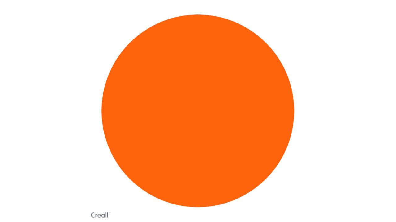 Plakkaatverf Creall basic oranje 500ml