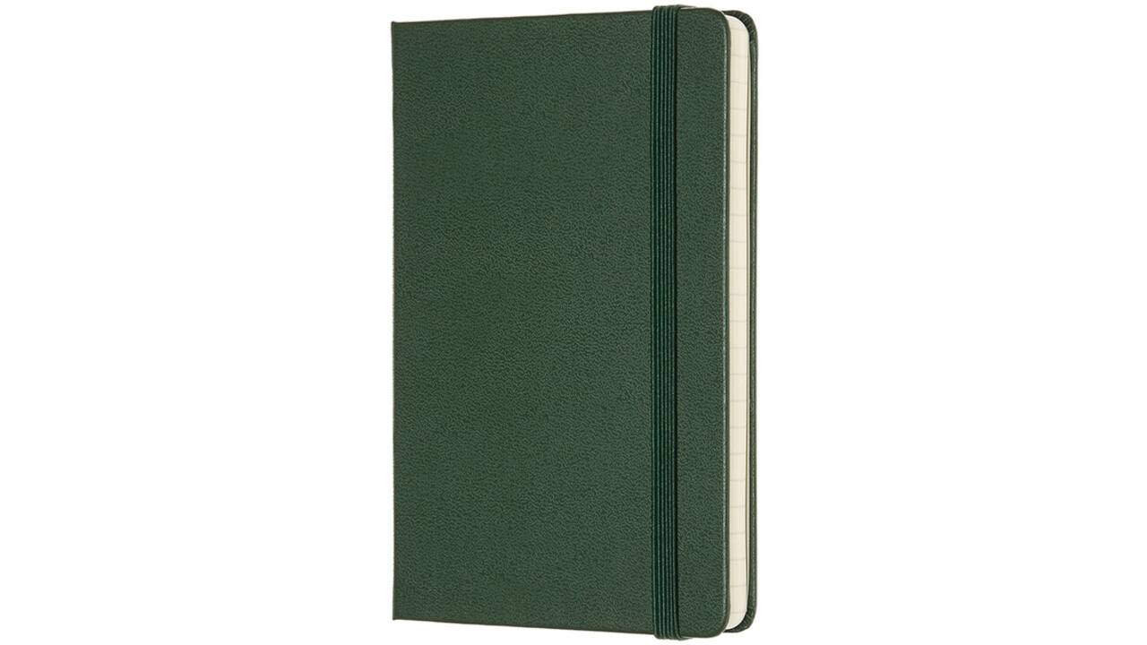 Notitieboek Moleskine pocket 90x140mm lijn hard cover myrtle green