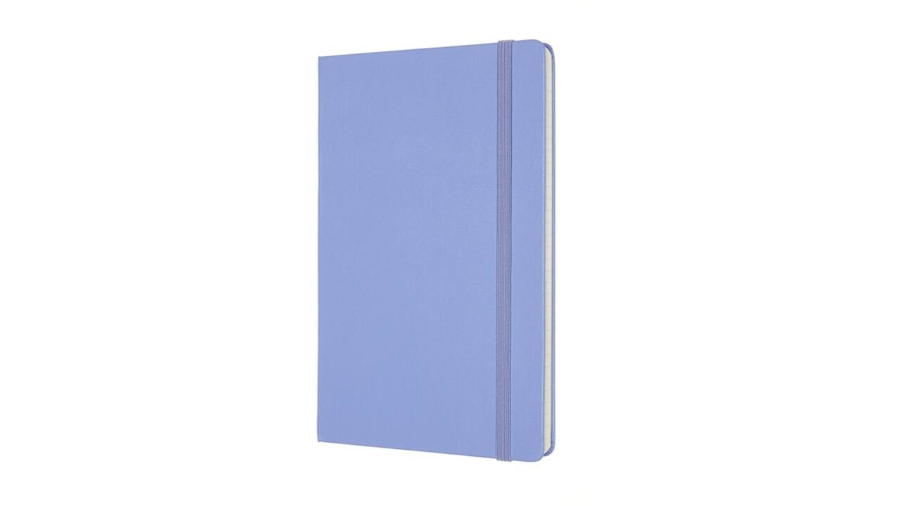 Notitieboek Moleskine large 130x210mm lijn hard cover hydrangea blue