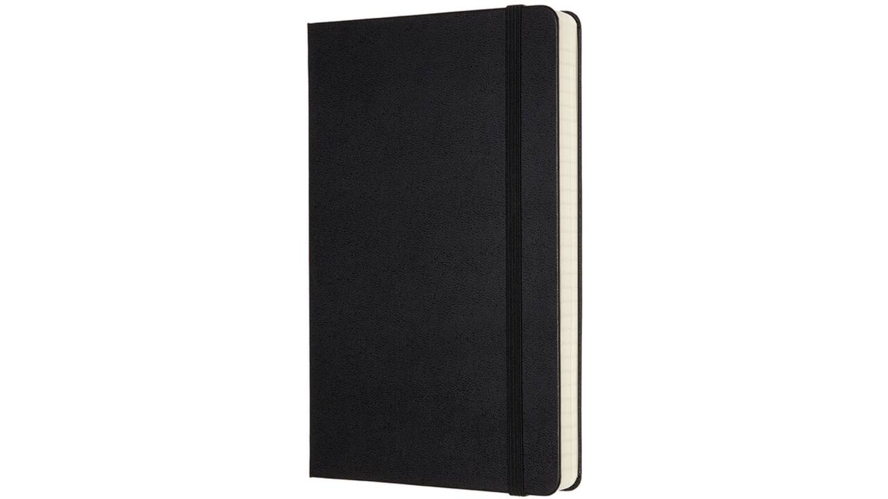 Notitieboek Moleskine Expanded large 130x210mm lijn hard cover zwart