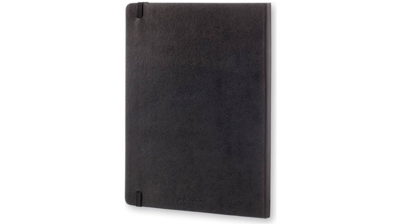 Notitieboek Moleskine XL 190x250mm ruit 5x5 hard cover zwart