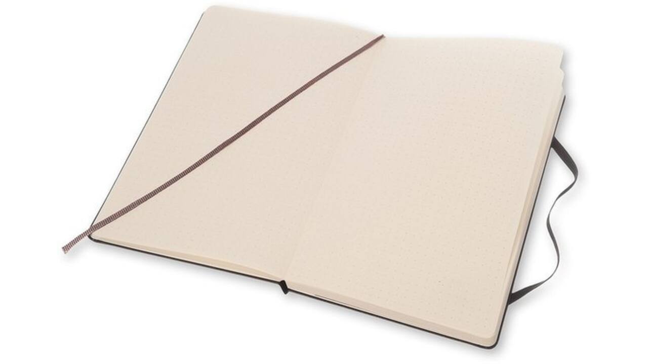 Notitieboek Moleskine large 130x210mm dots hard cover zwart
