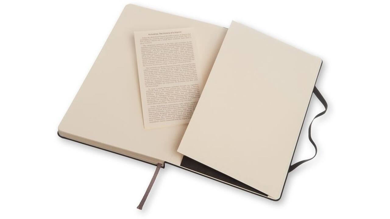Notitieboek Moleskine large 130x210mm dots hard cover zwart