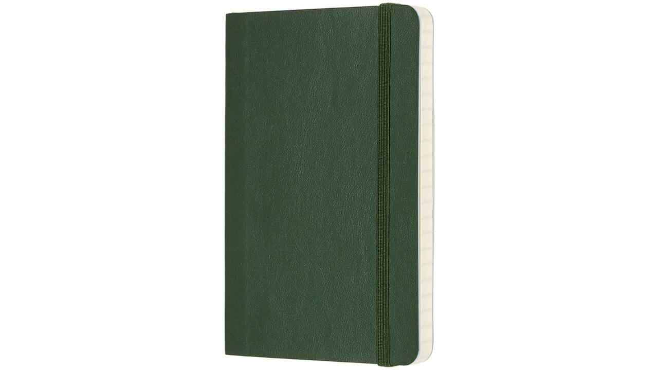 Notitieboek Moleskine pocket 90x140mm lijn soft cover myrtle green
