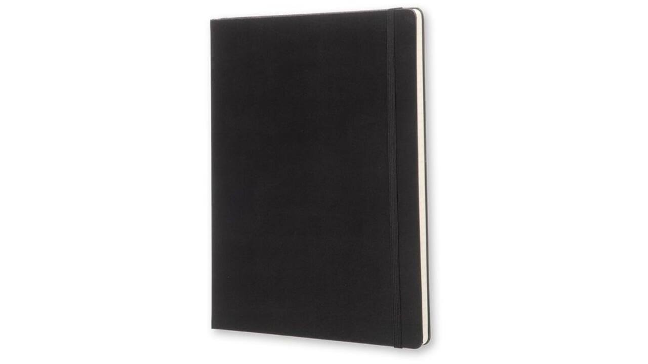 Notitieboek Moleskine XL 190x250mm lijn hard cover zwart