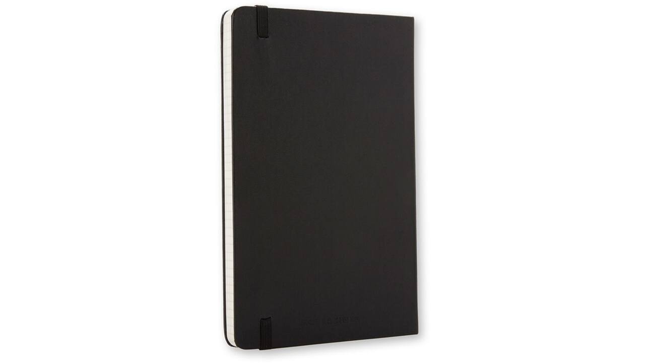 Notitieboek Moleskine pocket 90x140mm ruit 5x5mm soft cover zwart
