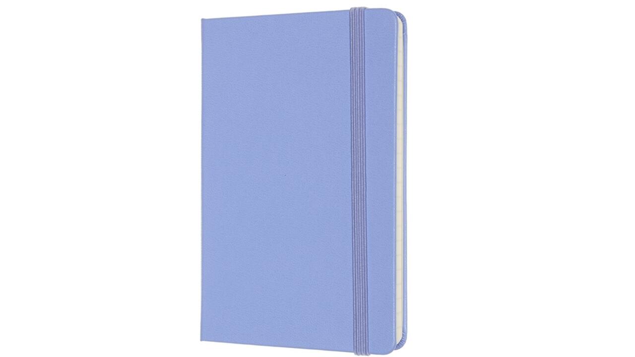 Notitieboek Moleskine pocket 90x140mm lijn hard cover hydrangea blue
