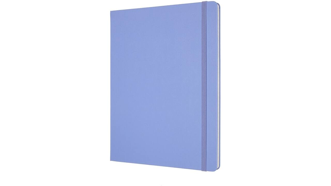 Notitieboek Moleskine XL 190x250mm lijn hard cover hydrangea blue