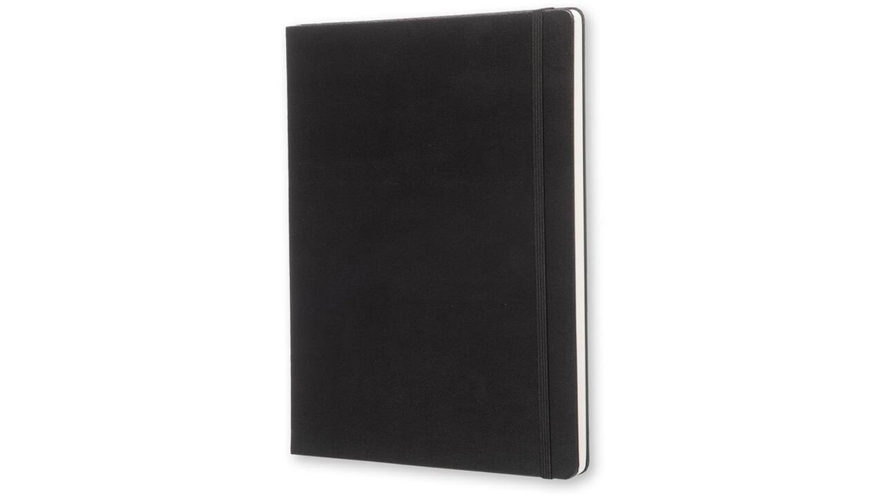 Notitieboek Moleskine XL 190x250mm blanco hard cover zwart