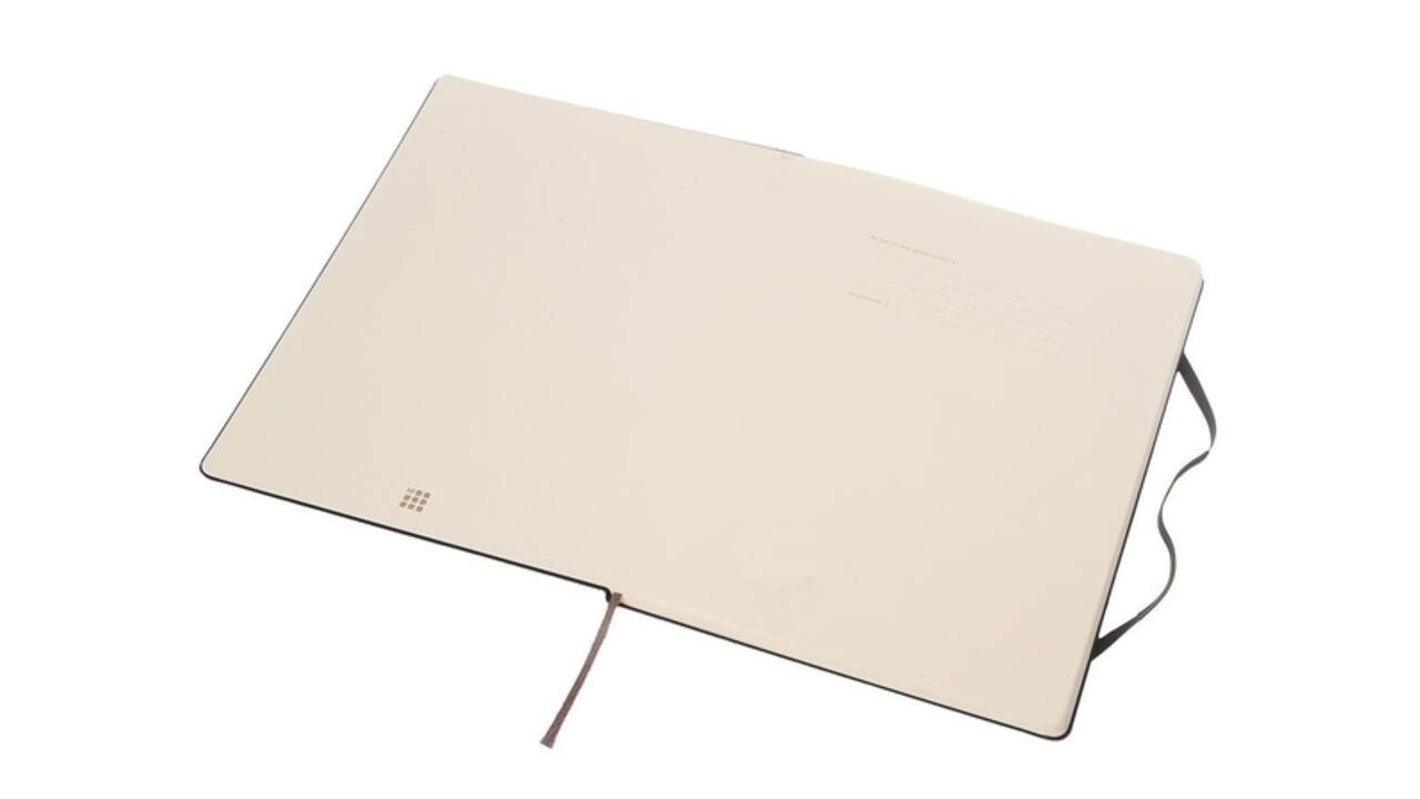 Notitieboek Moleskine XL 190x250mm blanco hard cover zwart
